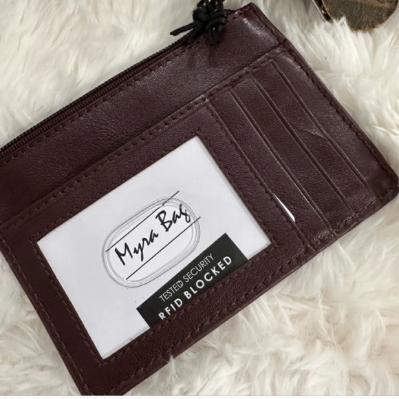 Myra Hand Tooled Genuine Leather Coin and Cardholder. - Picture 3 of 12